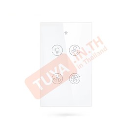 FSWL-US01 สวิตช์พัดลมแบบมีปุ่มไฟส่องสว่าง แบบทัช สีขาว WIFI