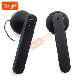 BFDL03 กลอนประตูแบบก้าน Bluetooth ปุ่มแบบทัช ลายนิ้วมือ+แอปพลิเคชัน+กุญแจ+รหัส สีดำ AAA*4 1.5V