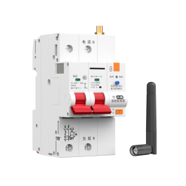 BRK-MA02-63A เซอร์กิตเบรกเกอร์ 2P สีขาว ควบคุมระยะไกล จับเวลารีเลย์ 63A 230/440V