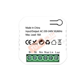 BSW01-EM สวิตซ์ไฟแบบกล่อง 1ช่อง 10A 220V มีปุ่มกดในตัว รองรับสวิตช์สายแยก