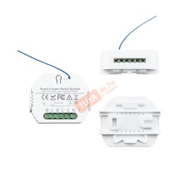 CTSW02 สวิต์ซ์เปิดปิดผ้าม่านแบบกล่องสีขาว 3A 100-240V Wifi LN สั่งผ่านรีโมท 433Mhz