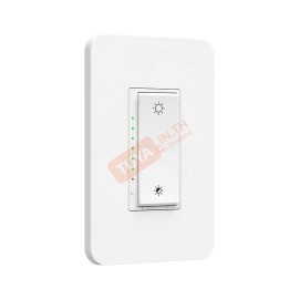 DMSW-US-M1 สวิตซ์ไฟหรี่แบบกด 3 ปุ่ม มีปุ่มเปิดปิด เพิ่มแสง ลดแสงไฟ WiFi 2.4GHz 15A 220V
