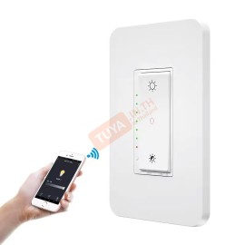 DMSW-US-M1 สวิตซ์ไฟหรี่แบบกด 3 ปุ่ม มีปุ่มเปิดปิด เพิ่มแสง ลดแสงไฟ WiFi 2.4GHz 15A 220V