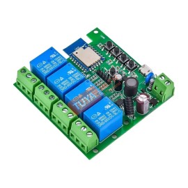 DOPR-RF04AC รีเลย์เปิด/ปิด ประตูอัจริยะ 4 ช่อง WIFI + RF 4CH Tuya สมาร์ท Wifi ไฟเข้าAC85V-250V 433 Remote Control Appliance Control โมดูล4CH รีเลย์ทำงานร่วมกับ Alexa Google Home