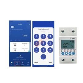 EM02 มิเตอร์ไฟฟ้า วงจรอัจฉริยะ ไฟรั่ว เกิน อุปกรณ์ป้องกันแรงดันไฟฟ้า รีเลย์ สวิตช์ เบรกเกอร์ พลังงาน กิโลวัตต์ 250V-300V