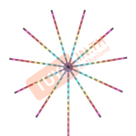 FWL-I01 ไฟประดับตกแต่งรูปทรงพลุ RGB+IC WIFI DC5V 