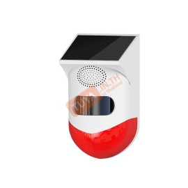 SMTA01 เซ็นเซอร์ตรวจจับความเคลื่อนไหว โซล่าเซลล์ มีลำโพงไซเรนในตัว 120 เดซิเบลและสัญญาณเตือนด้วยแสง WIFI IP65