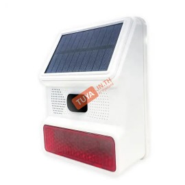 SRW-SC13 ไซเรน wifi โซลาเซล ไร้สายแสงแฟลช 433MHz GS 3.7V/400mAhM