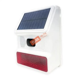 SRW-SC13 ไซเรน wifi โซลาเซล ไร้สายแสงแฟลช 433MHz GS 3.7V/400mAhM