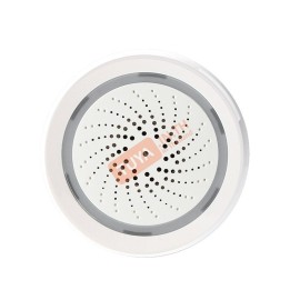 STH01 ไซเรนและเซ็นเซอร์ตรวจจับอุณหภูมิและความชื้นภายในบ้าน ไร้สาย WIFI 2.4GHz DC5V