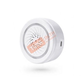 STH01 ไซเรนและเซ็นเซอร์ตรวจจับอุณหภูมิและความชื้นภายในบ้าน ไร้สาย WIFI 2.4GHz DC5V