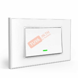 SWUS-M01 สวิตซ์เปิดปิดไฟ 1ปุ่มกด ควบคุมสั่งการด้วยแอปพลิเคชัน ขนาดUS สีขาว AC 100V-220V 10A LL/LN WIFI