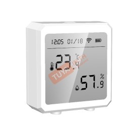 THS03 เซ็นเซอร์ตรวจจับอุณหภูมิและความชื้นแบบมีหน้าจอแสดงผล WIFI มีนาฬิกาในตัว AAA*3