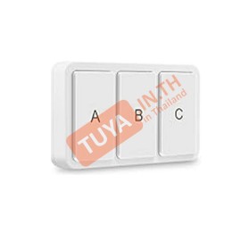 ZBT03-A3 สวิตซ์ไฟแบบปุ่มกดไร้สาย Zigbee 3 ปุ่มกด สำหรับสั่งงาน สวิตซ์ไฟและสามาร์ทซีน