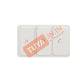 ZBT03-A3 สวิตซ์ไฟแบบปุ่มกดไร้สาย Zigbee 3 ปุ่มกด สำหรับสั่งงาน สวิตซ์ไฟและสามาร์ทซีน
