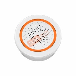 ZSTH01 ไซเรนเสียงและเซ็นเซอร์ตรวจจับอุณหภูมิและความชื้น Zigbee 