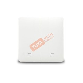 ZSWEU-M02 สวิตซ์ไฟฟ้า ขนาดEU แบบปุ่มกด 2ปุ่มกด LL LN สีขาว Zigbee (EU)