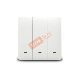ZSWEU-M03 สวิตซ์ไฟฟ้า ขนาดEU แบบปุ่มกด 3ปุ่มกด สีขาว LL LN Zigbee (EU)