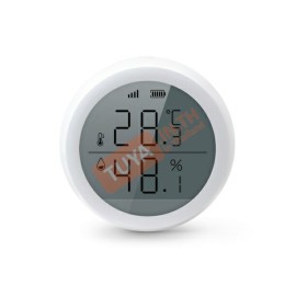 ZTH02 เซ็นเซอร์ตรวจจับอุณหภูมิและความชื้น มีหน้าจอแสดงผลทรงกลม Zigbee AAA*2