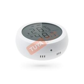 ZTH02 เซ็นเซอร์ตรวจจับอุณหภูมิและความชื้น มีหน้าจอแสดงผลทรงกลม Zigbee AAA*2