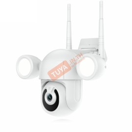 CM-P07 กล้องวงจรปิดภายนอกบ้านหมุนได้ WIFI กันน้ำIP65 5MP 12V 128G มีแสงสีขาว