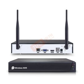 CMRK02 ชุดกล้องวงจรปิดไร้สายแบบ 8 ตัว WIFI พร้อมระบบ NVR รักษาความปลอดภัยกลางแจ้ง แสดงผลภาพชัดเจน 15fps 1080P 2.0 MP  H.264