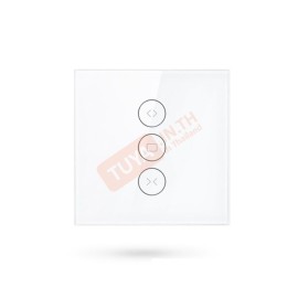 CTSW-EU01 สวิตซ์เปิดปิดผ้าม่าน ขนาดEU สีขาวเทา 220V LN WIFI
