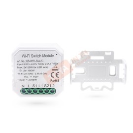 DMBSW02 สวิตช์สำหรับปรับเพิ่มลดระดับแสงไฟ แสงสว่าง 2 CH