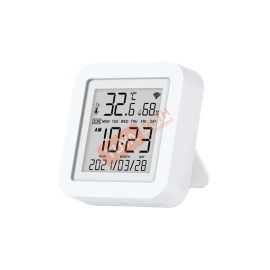 RTHS02 นาฬิกาตั้งโต๊ะ เซ็นเซอร์ตรวจจับอุณหภูมิความชื้น