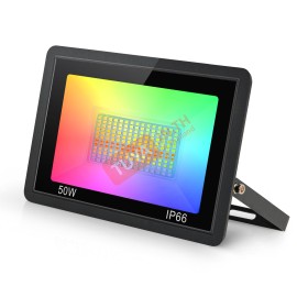 SPL01-50W ไฟสปอร์ตไลต์กลางแจ้งภายนอก สั่งผ่านแอพพลิเคชั่น 50W RGB 220V AC WIFI IP66