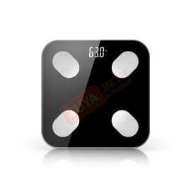 BS01 เครื่องชั่งน้ำหนักสีดำ หน้าจอดิจิตอล Wifi เก็บข้อมูลผ่านแอพ AAA*4