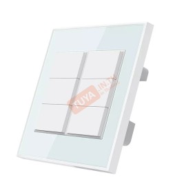 ZSW6-01M  สสวิตช์ไฟฟ้าแบบ Zigbee 6 ปุ่มกด สีขาว 110V~240V 1650W LN (WiFi)